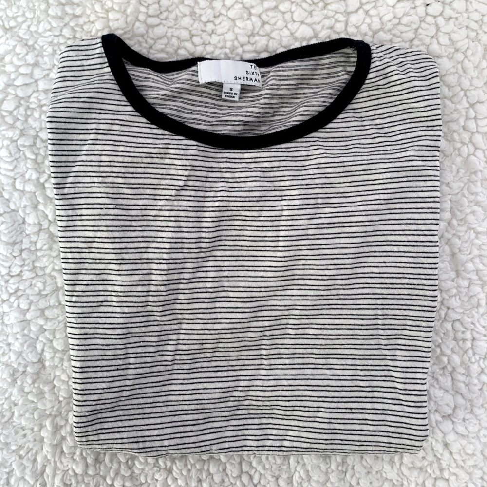 Stripped Short Sleeve Top, Ten Sixty Sherman ✨